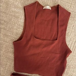 Inamorata Skirt and Top Set - brown rust color